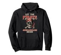 Let The Pirate Shenanigans Begin Skull Funny Women Men Kids Sweat à Capuche