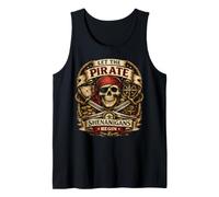Let The Pirate Shenanigans Begin Vintage Halloween Squelette Débardeur