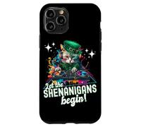 Let The Shenanigans Begin! DJ Cat Music St Patrick’s Humor Coque pour iPhone 11 Pro