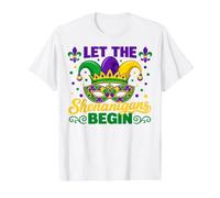 Let The Shenanigans Begin Mardi Gras Children Men Women T-Shirt Graphique avec Valeur, Homme, Blanc, S