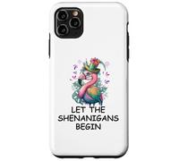 Let The Shenanigans Begin Mardi Gras Flamingo St Patrick's Coque pour iPhone 11 Pro Max