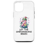 Let The Shenanigans Begin Mardi Gras Flamingo St Patrick's Coque pour iPhone 12/12 Pro