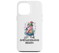 Let The Shenanigans Begin Mardi Gras Flamingo St Patrick's Coque pour iPhone 13 Pro Max