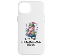 Let The Shenanigans Begin Mardi Gras Flamingo St Patrick's Coque pour iPhone 14 Plus
