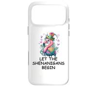 Let The Shenanigans Begin Mardi Gras Flamingo St Patrick's Coque pour iPhone 17 Pro Max