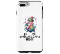 Let The Shenanigans Begin Mardi Gras Flamingo St Patrick's Coque pour iPhone 7 Plus/8 Plus