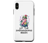 Let The Shenanigans Begin Mardi Gras Flamingo St Patrick's Coque pour iPhone XS Max