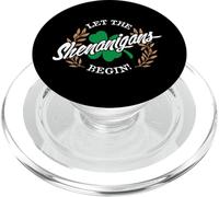 Let The Shenanigans Begin Saint Patrick's Day Trèfle à 4 Feuilles PopSockets PopGrip pour MagSafe