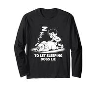Let The Sleeping Dogs Lie Idiome pour Enfants et Enseignants Manche Longue