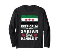 Let The Syrian Girl Handle it Syria Flag Manche Longue