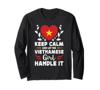 Let The Vietnamese Girl Handle it Vietnam Flag Manche Longue