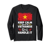 Let The Vietnamese Girl Handle it Vietnam Flag Manche Longue
