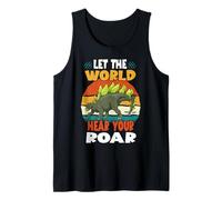Let The World Hear Your Roar Stegosaurus Dinsosaur Lovers Débardeur
