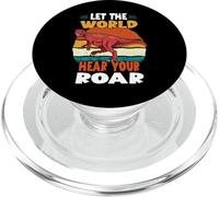 Let The World Hear Your Roar Xenotarsosaurus Dinsosaur Lover PopSockets PopGrip pour MagSafe