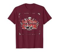 Let Them Cook Décoration Murale de Cuisine pour Les Amateurs de Cuisine T-Shirt, Homme, Marron, 3XL
