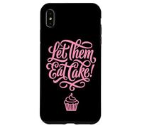 Let Them Eat Cake Cupcake Sweet Dessert Citation Coque pour iPhone XS Max