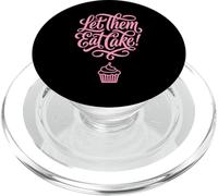 Let Them Eat Cake Cupcake Sweet Dessert Citation PopSockets PopGrip pour MagSafe