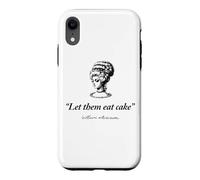 Let Them Eat Cake Marie Antionette Imprimé Noir Coque pour iPhone XR