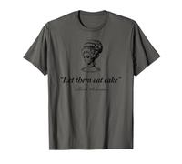 Let Them Eat Cake Marie Antionette Imprimé Noir T-Shirt