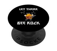 Let There Bee Rock Guitariste Rock Musique Hard Rock PopSockets PopGrip Adhésif