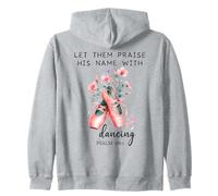 Let Us Praise His Name with Dancing Religious Psalm 149:3 Sweat à Capuche