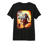 Let Your Faith Be Bigger Than Your Fear - David Goliath Epic T-Shirt Haut de Gamme
