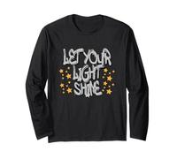 Let Your Light Shine Graffiti Art with Yellow Stars Manche Longue