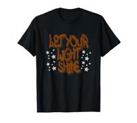 Let Your Light Shine Graffiti Art with Yellow Stars T-Shirt