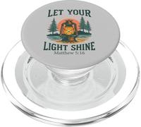 Let Your Light Shine - Matthew 5:16 Lanterne Vintage PopSockets PopGrip pour MagSafe