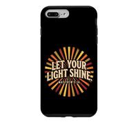 Let Your Light Shine Matthieu 5 16 Verse biblique Coque pour iPhone 7 Plus/8 Plus