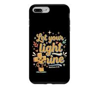 Let Your Light Shine Matthieu 5 16 Verse biblique Coque pour iPhone 7 Plus/8 Plus