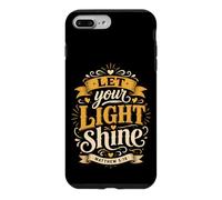 Let Your Light Shine Matthieu 5 16 Verse biblique Coque pour iPhone 7 Plus/8 Plus