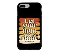 Let Your Light Shine Matthieu 5 16 Verse biblique Coque pour iPhone 7 Plus/8 Plus