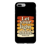 Let Your Light Shine Matthieu 5 16 Verse biblique Coque pour iPhone 7 Plus/8 Plus