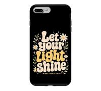 Let Your Light Shine Matthieu 5 16 Verse biblique Coque pour iPhone 7 Plus/8 Plus