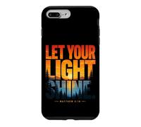 Let Your Light Shine Matthieu 5 16 Verse biblique Coque pour iPhone 7 Plus/8 Plus