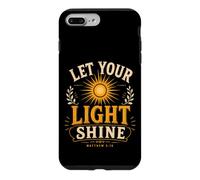 Let Your Light Shine Matthieu 5 16 Verse biblique Coque pour iPhone 7 Plus/8 Plus