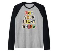 Let Your Light Shine Matthieu 5 16 Verse biblique Manche Raglan