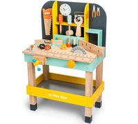 Le Toy Van - TV475 - Werkzeugbank für Kinder aus FSC-zertifiziertem Holz, 3 Jahre, Arbeitswerkzeug-Tischspiel mit 12 Zubehörteilen, 50 x 39 x 76 cm, ökologisches Montessori-Spielzeug