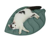 Letalong Lit en Forme de Feuille pour Chat Mignon - 70 x 50 cm - en Coton Confortable et apaisant - pour Chats et Petits Chiens - Lavable en Machine - Tapis réversible Doux pour Animaux de Compagnie
