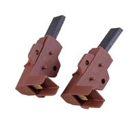 LETAOSK 2 Pièces PA66 Moteur De Machine À Laver En Métal Balais De Charbon Et Support, Compatible for Samsung, Compatible for Ariston, Compatible for Indesit