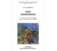 L'etat constitutionnel - Peter Häberle - Economica - broché - Etude