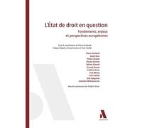 L'État de droit en question Fondements, enjeux et perspectives européennes - Arnaud Jansen - Anthemis - broché - Etude