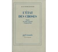 L'État des choses: Études sur huit écrivains d'aujourd'hui