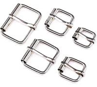 LetCart 100 PièCes Boucles à Rouleaux MéTalliques, Boucle De Chaussure En MéTal Boucle à Rouleau Boucles De Ceinture Pour Sacs à Main, Ceintures, Chaussures, Sacs à Bagages(Argenté)
