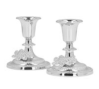 LetCart 2Pcs Metal Candle Stand Good Stability Multifunctional European Simple Candle Sticks Long Holder for Home Decor Gifts (S)