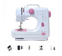 LetCart 505 Machine à Coudre Électrique Avec 12 Programmes et Pédale, Facile à Utiliser et Pratique, Mini Portable Électrique Machine a Coudre a Main pour Vêtements Tissus Voyage à Domicile (Rose)