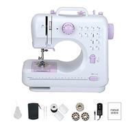 LetCart 505A Machine à Coudre Portable pour Débutants, avec 12 Points différents Points et Pédale, Mini Machine à Coudre Électrique Légère, Facile à Utiliser, pour DIY, Vêtements,Tissu, Rideaux