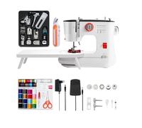 LetCart 519 Machine à Coudre éLectrique Portable Pour DéButants, Avec 12 Points DifféRents Et PéDale, Multifonction Mini Sewing Machine Pour DIY VêTements (Machine à Coudre + Accessoires)
