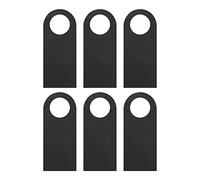 LetCart 6 Pièces Cintre De Panneau De Porte Réutilisable Mini Tableau Noir en Bois Double Face Respectueux De l'environnement pour Chambre D'hôtel